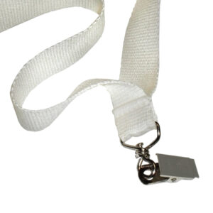 Custom Printed Eco Friendly Bamboo Lanyard With Bulldog Clip