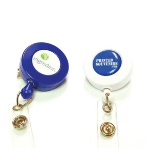 Custom Printed Retractable Badge Reels & Alligator Clip - Printed in USA