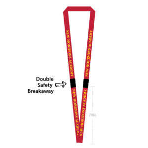 Lanyard with double-breakaway connector